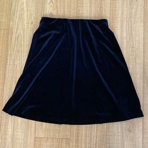 Joe Fresh Navy Blue Velvet Skirt Size XS
